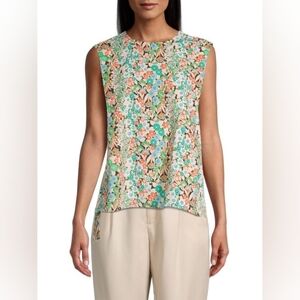 NWT Ted Baker Nelly Sleeveless Blouse in Groovy Floral  $175